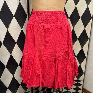 Smocked Waist Summer Skirt XL